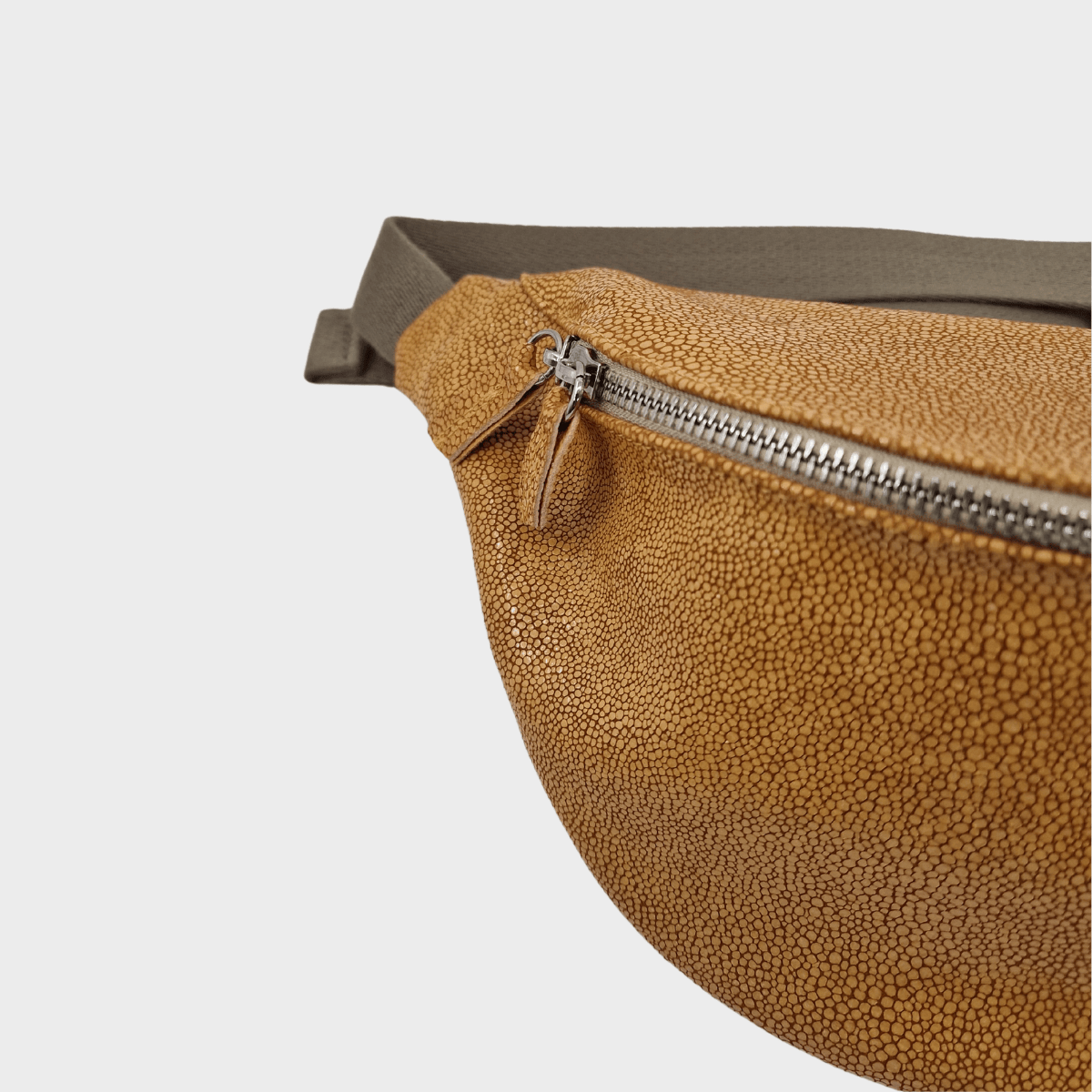 Bauchtasche Leder LAGOS | Gelb & Braun