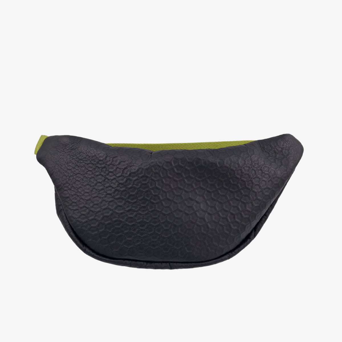 Bauchtasche Leder RHO | Schwarz & Grün