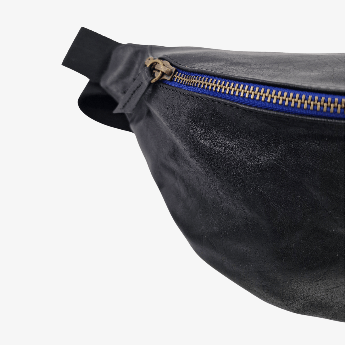 Bauchtasche Leder GARDA | Schwarz 