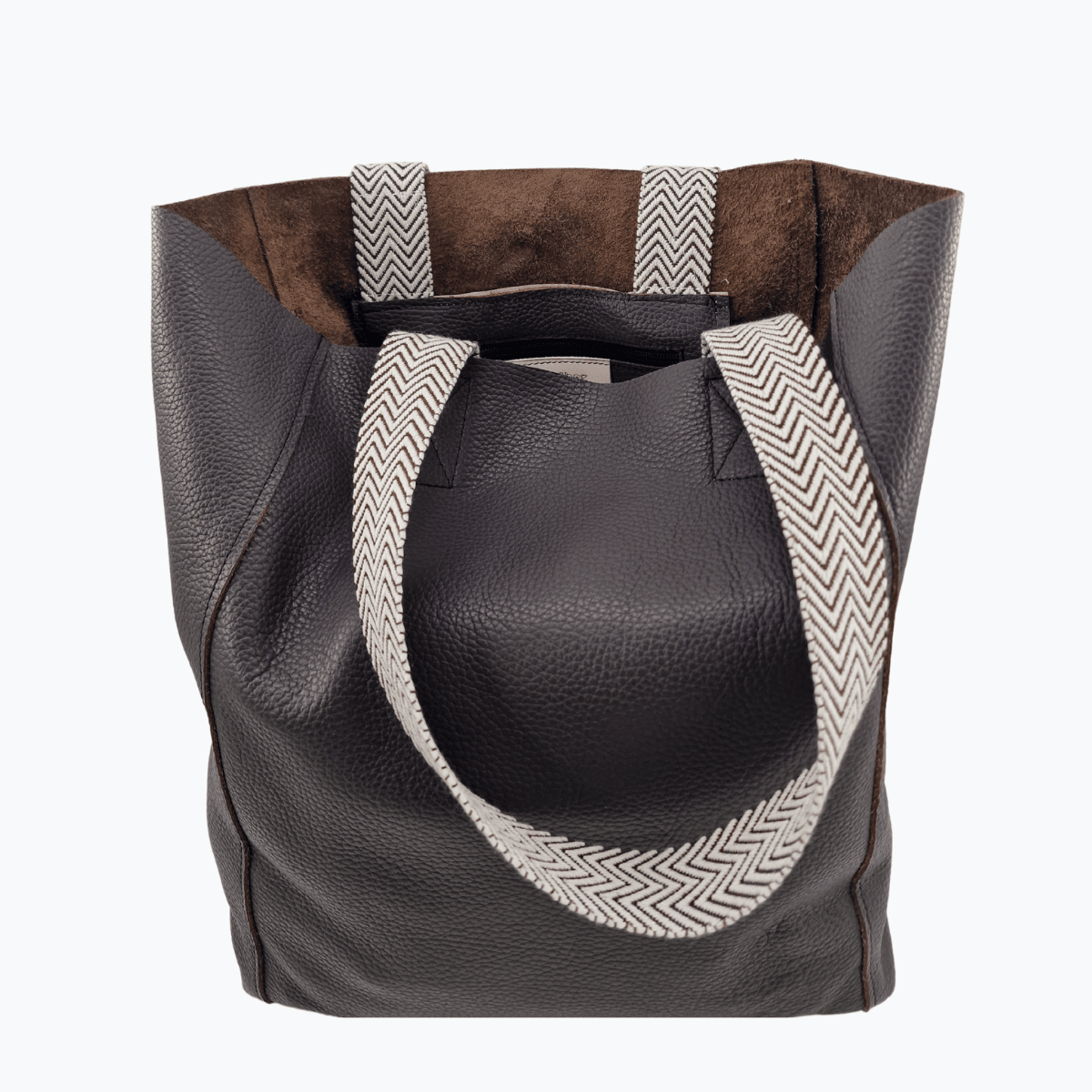 Tote Bag Leder EVIA | Grau