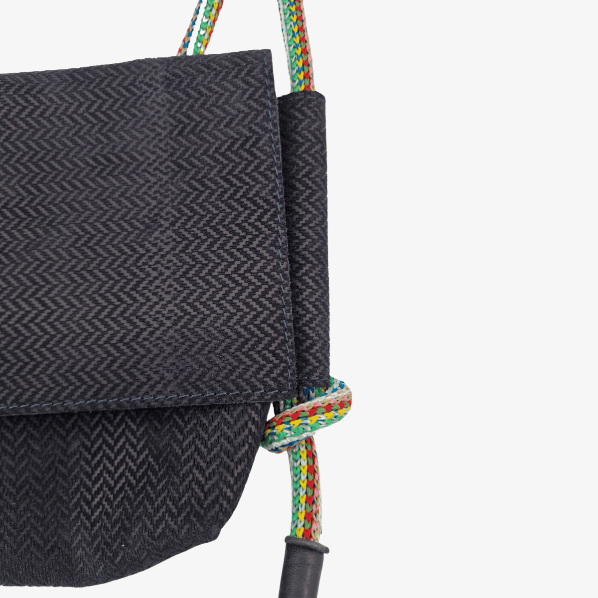 Umhängetasche Leder VEGA | Blau & Rosa