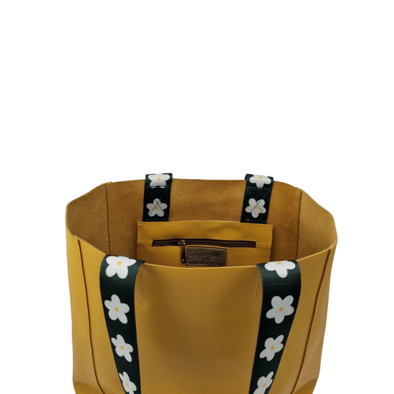 Tote Bag Leder KONA | Gelb