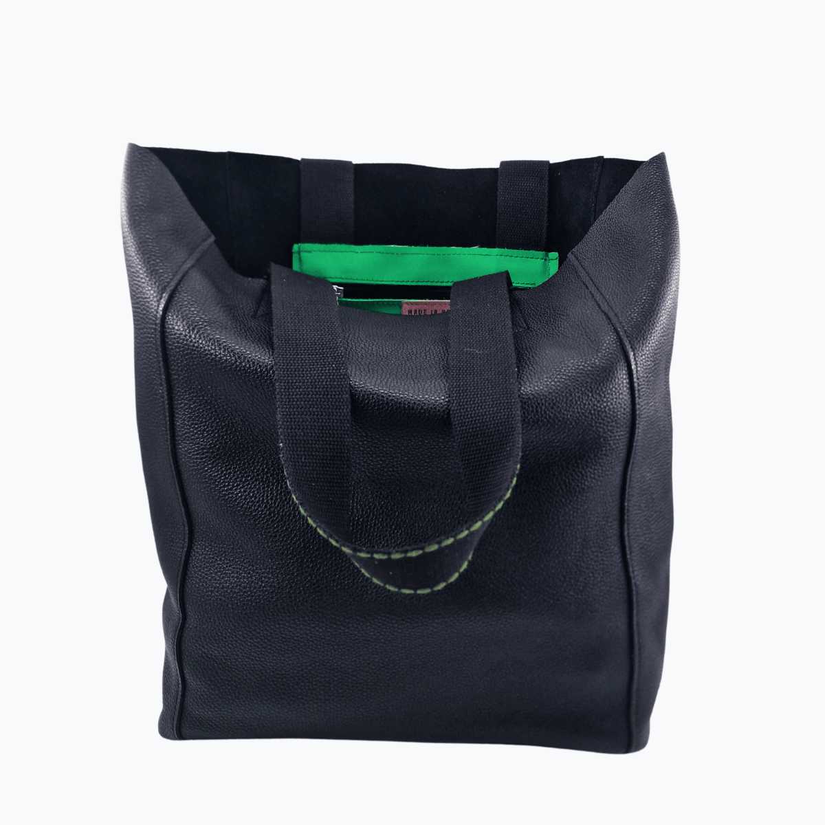Tote Bag Leder PORTO | Schwarz