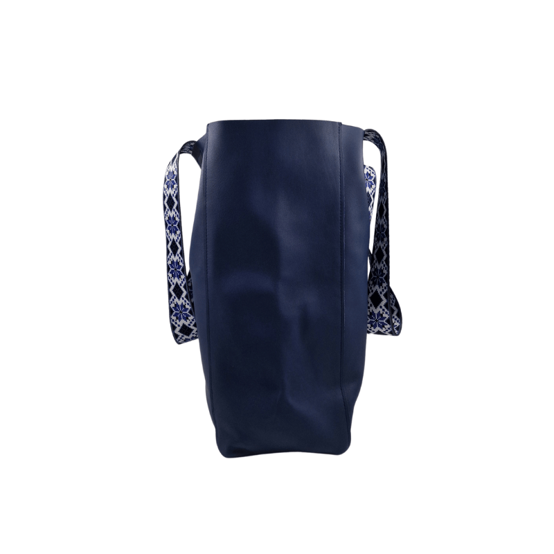 Tote Bag Leder JUNO | Blau