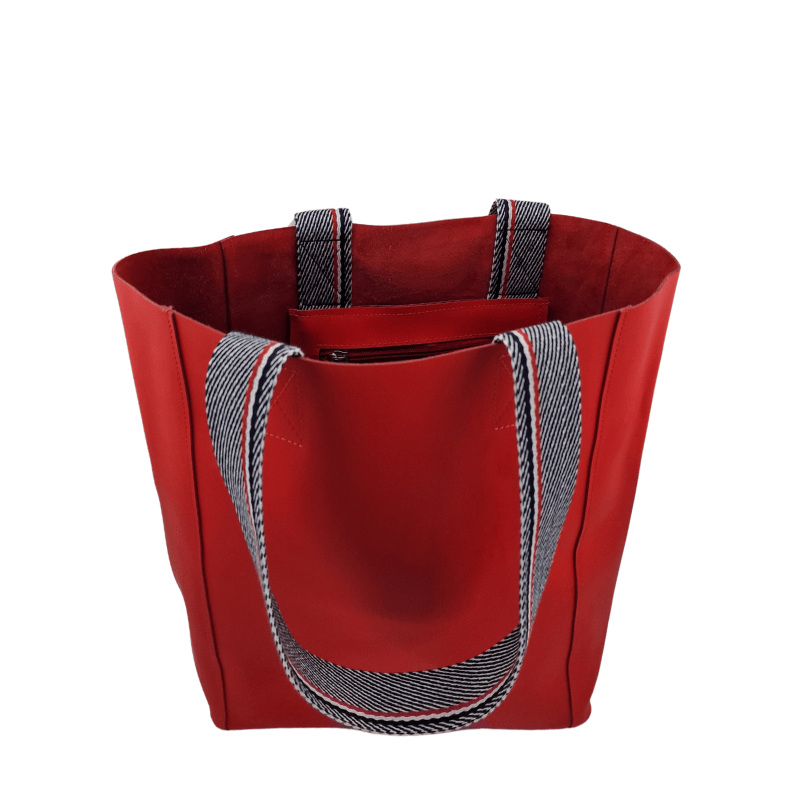 Tote Bag Leder LUCCA | Rot